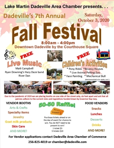 7th Annual Dadeville Fall Festival - Dadeville, Alabama 36853,